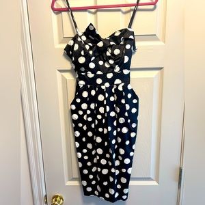 Polka dot cocktail dress size 6